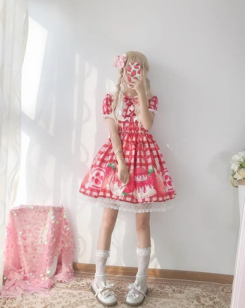 Strawbunny Shortcake Lolita Dress