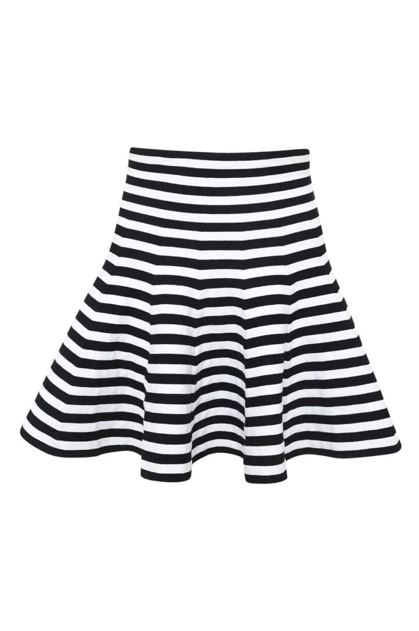 Striped Skater Skirt