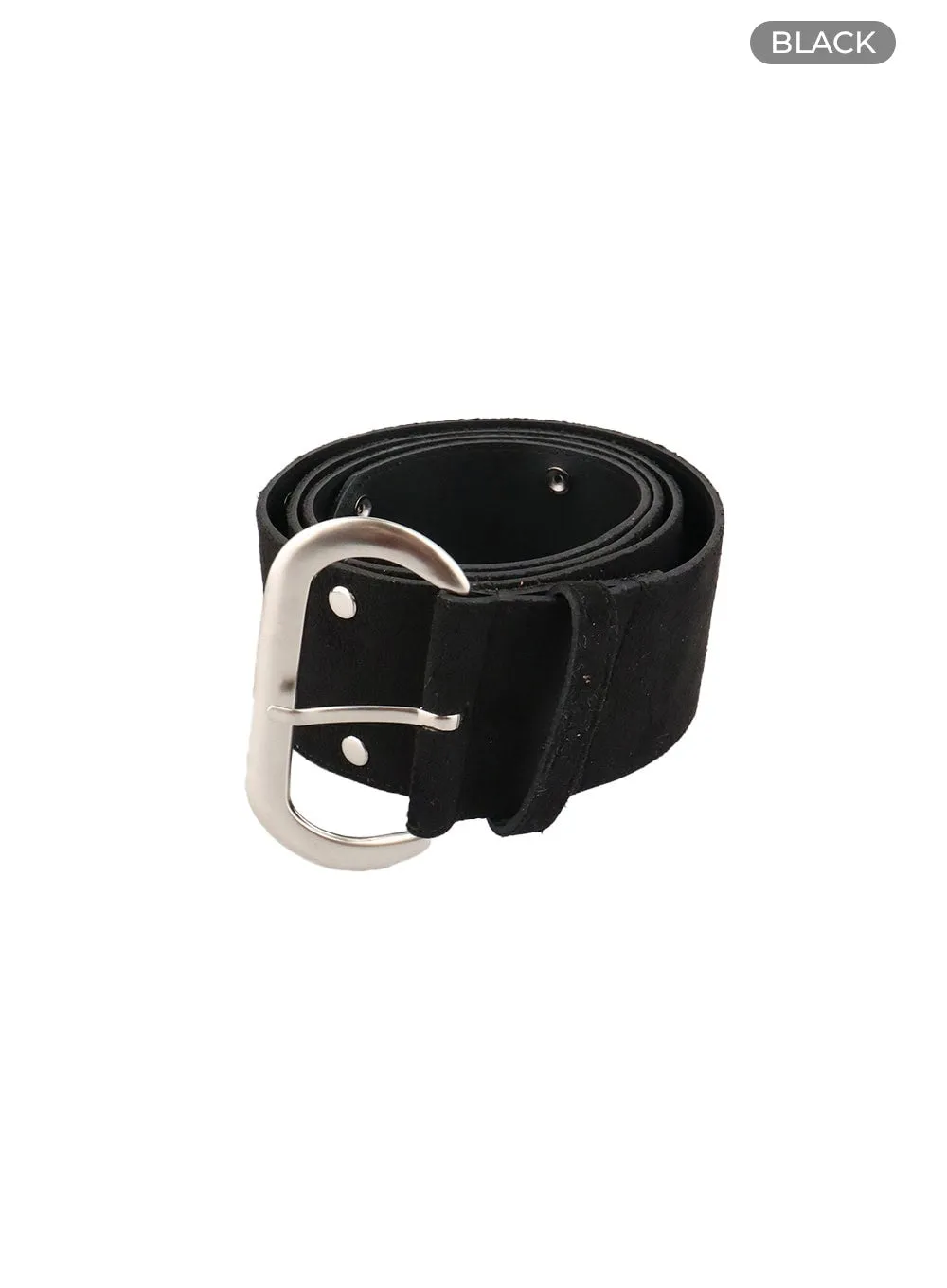 Stud Buckle Faux Leather Belt CY403