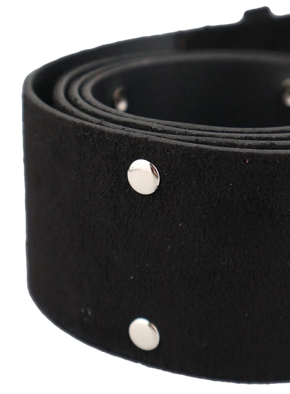 Stud Buckle Faux Leather Belt CY403