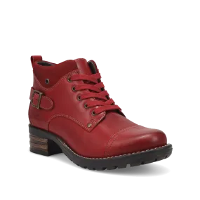 Taos Mini Crave Leather Boot in Red & Black