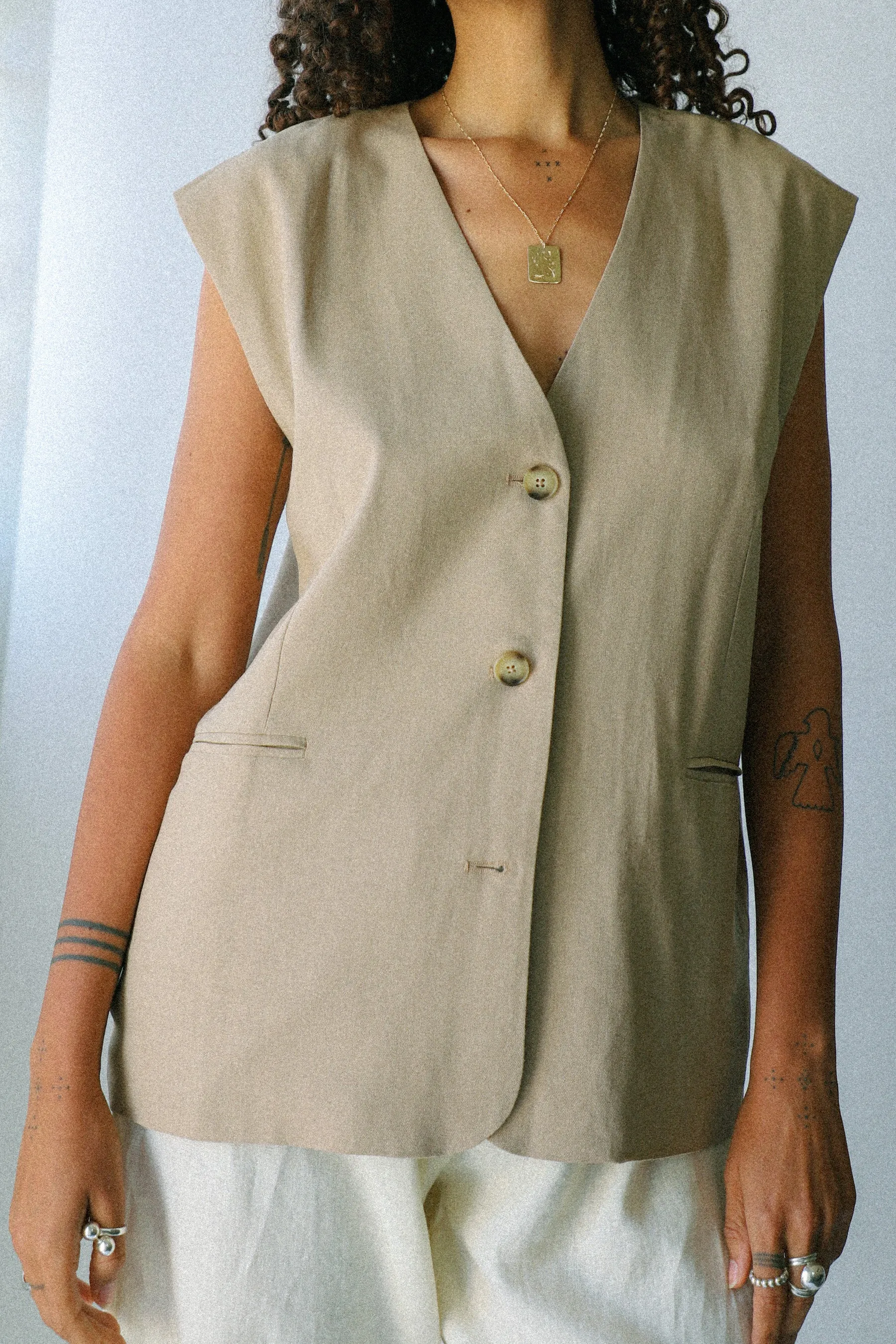 Taupe Evan Vest