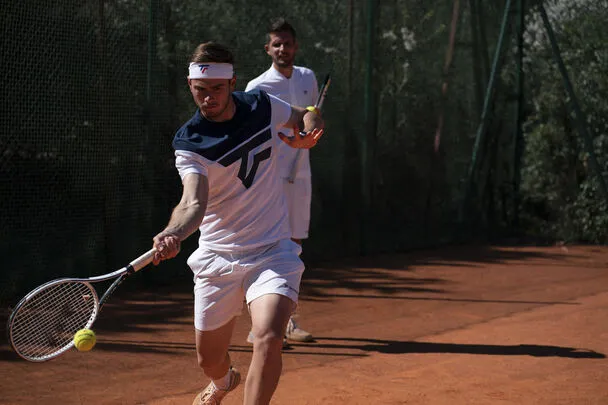 Tecnifibre Mens Training Tee White/Blue