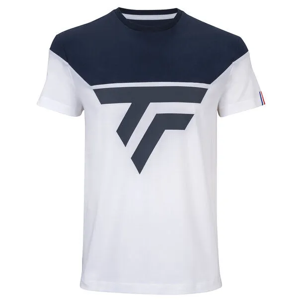 Tecnifibre Mens Training Tee White/Blue