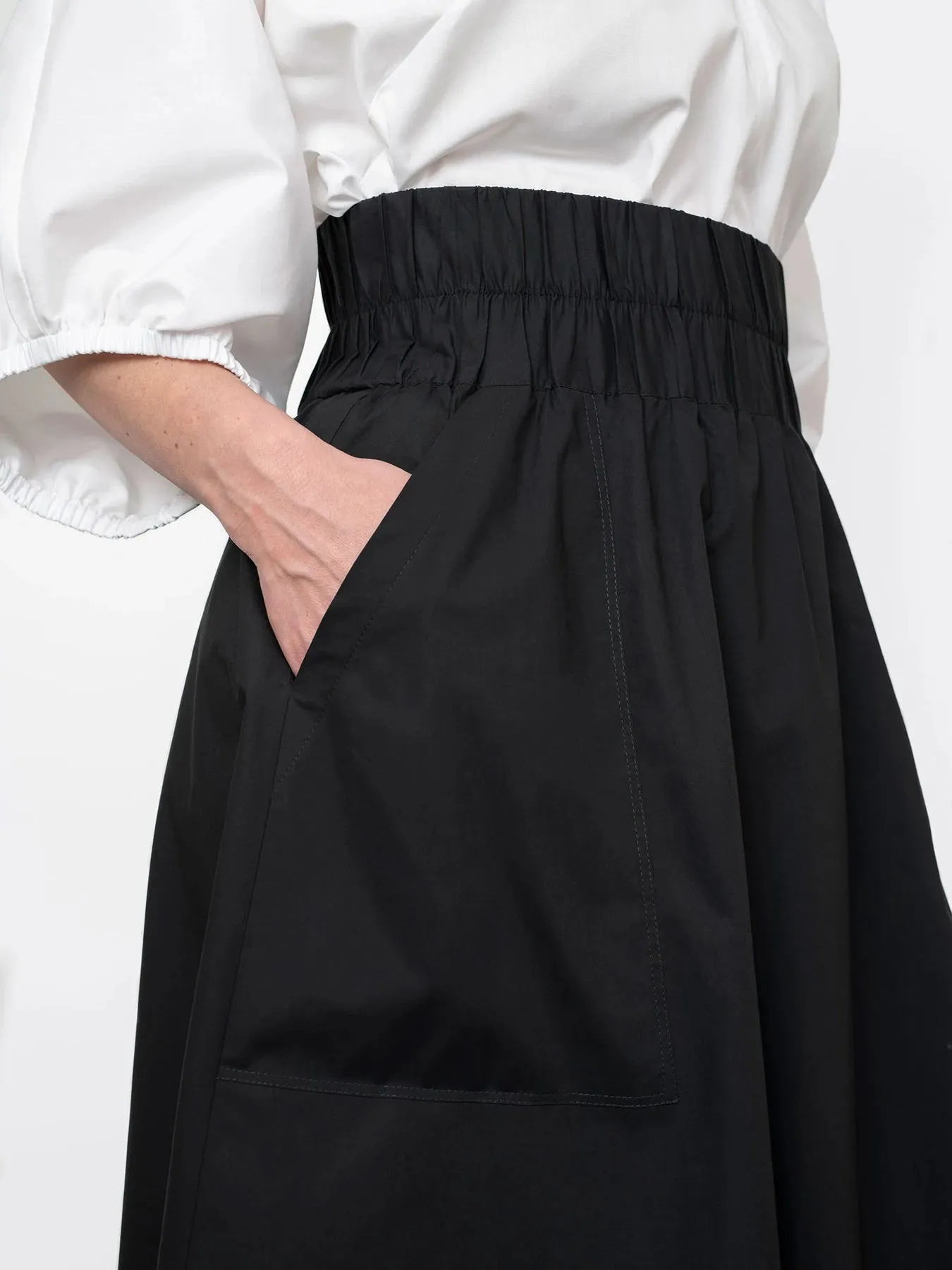 The Assembly Line - Elastic Waist Maxi Skirt