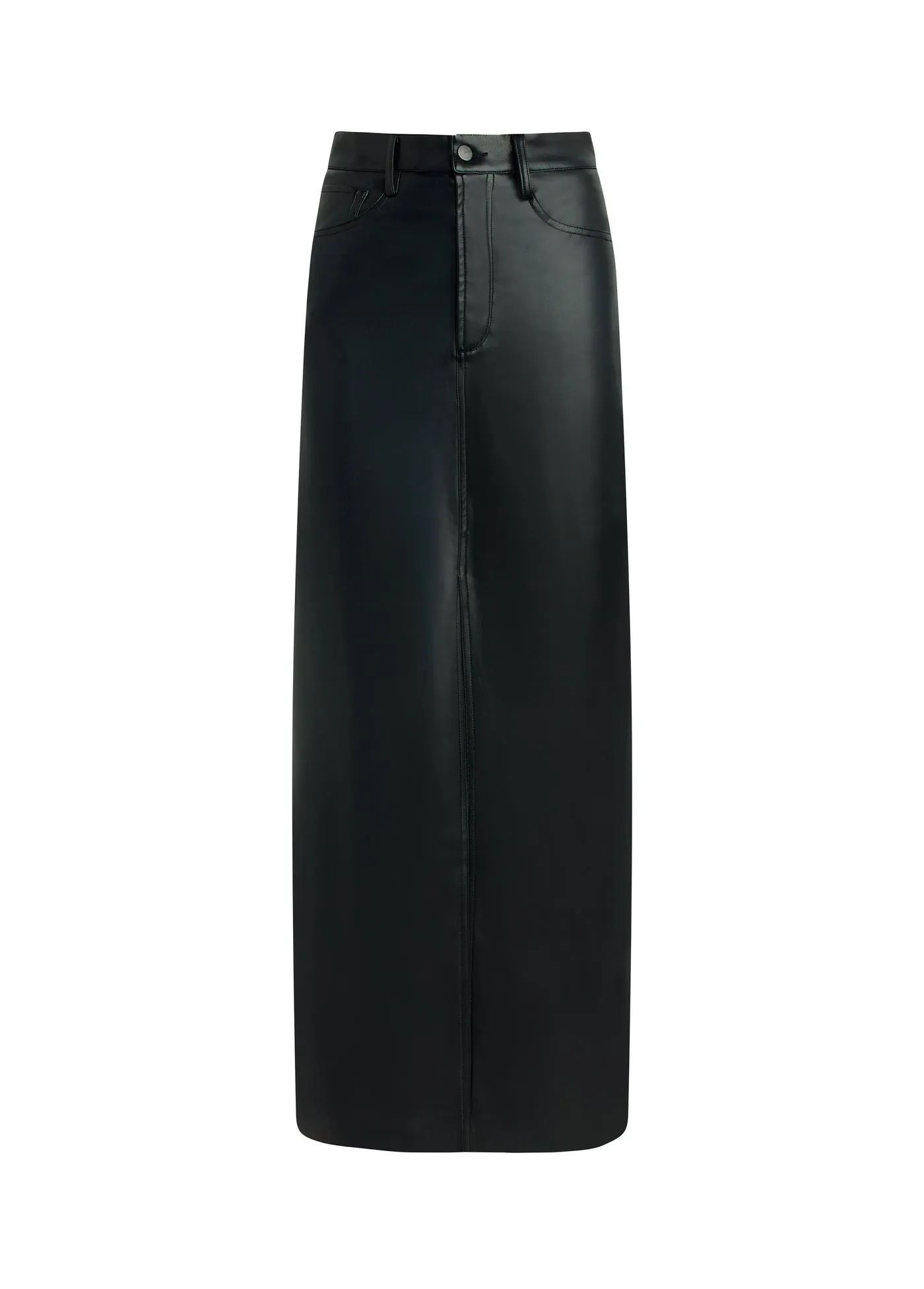 THE MARTINE MAXI SKIRT VEGAN LEATHER