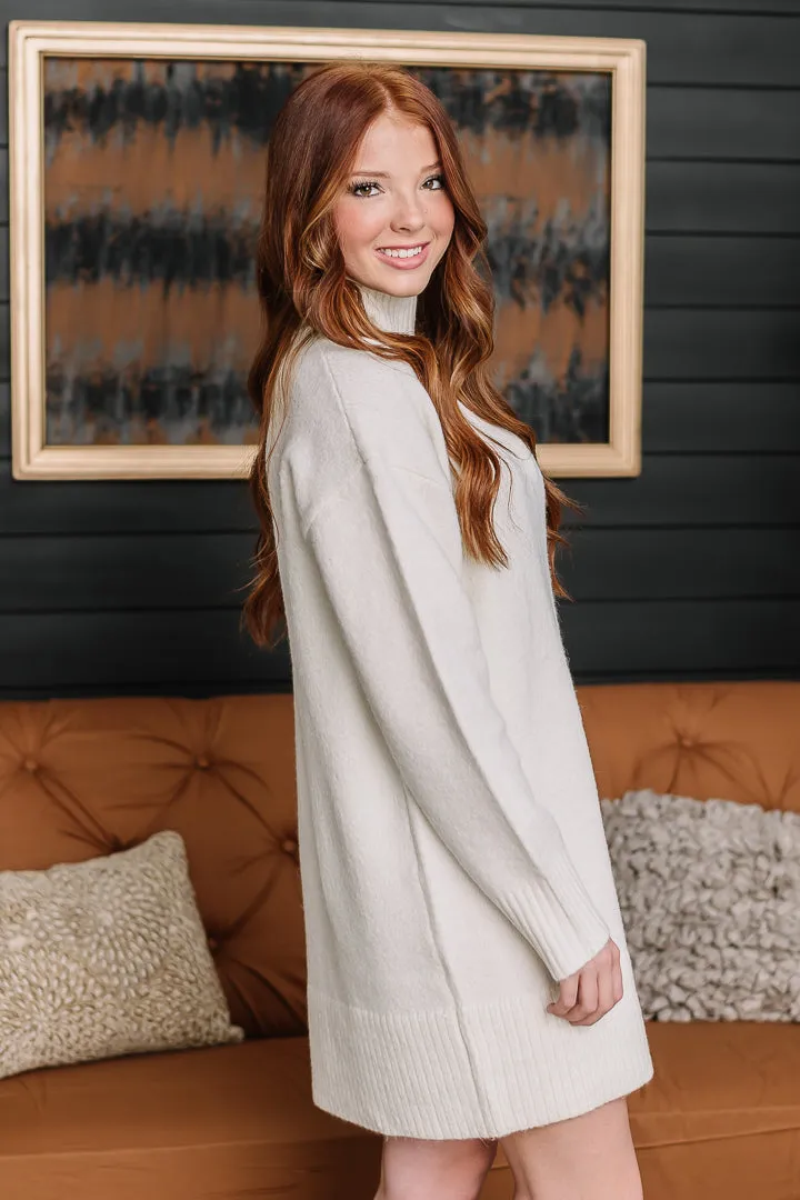 The Snowball Effect Sweater Dress | Ivory