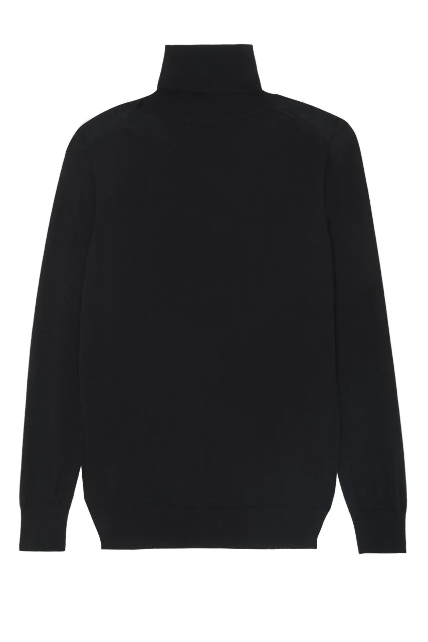 THE SUPER LIGHT ROLLNECK SWEATER | Black