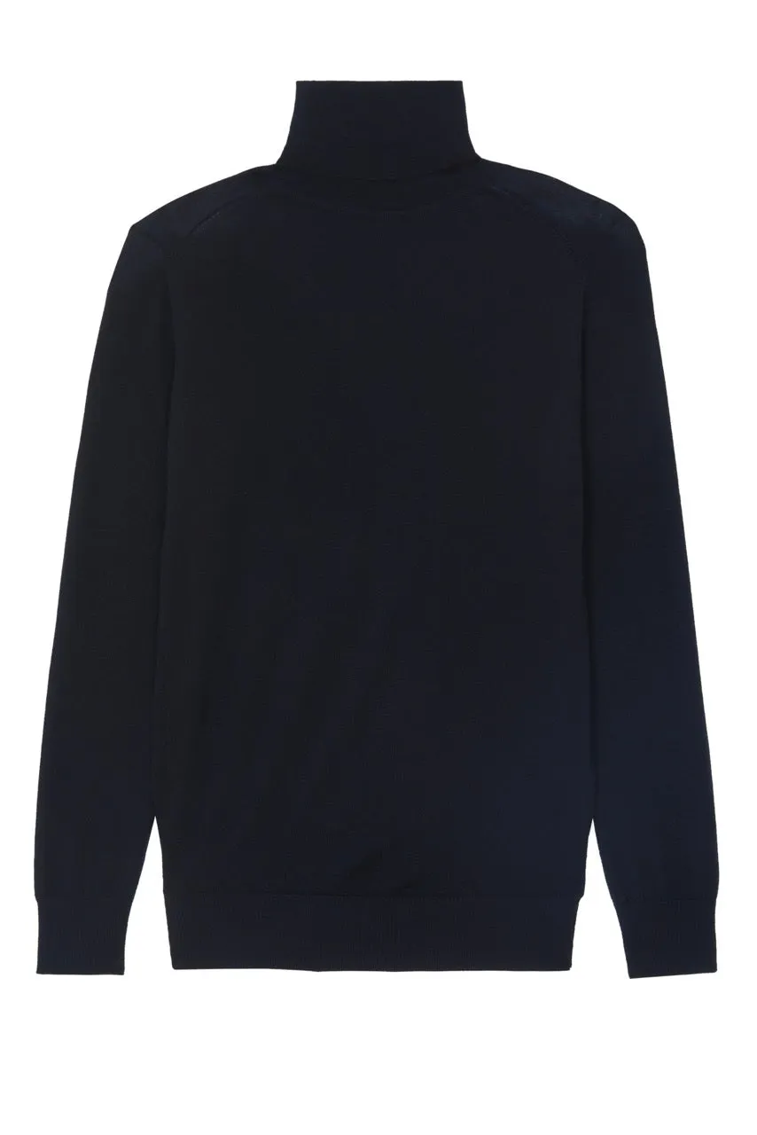 THE SUPER LIGHT ROLLNECK SWEATER | Navy Blue