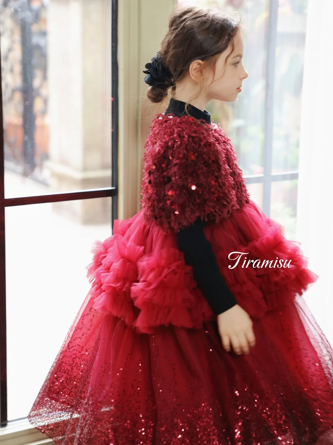 Tiramisu Girls' Christmas & New Year Dress Set