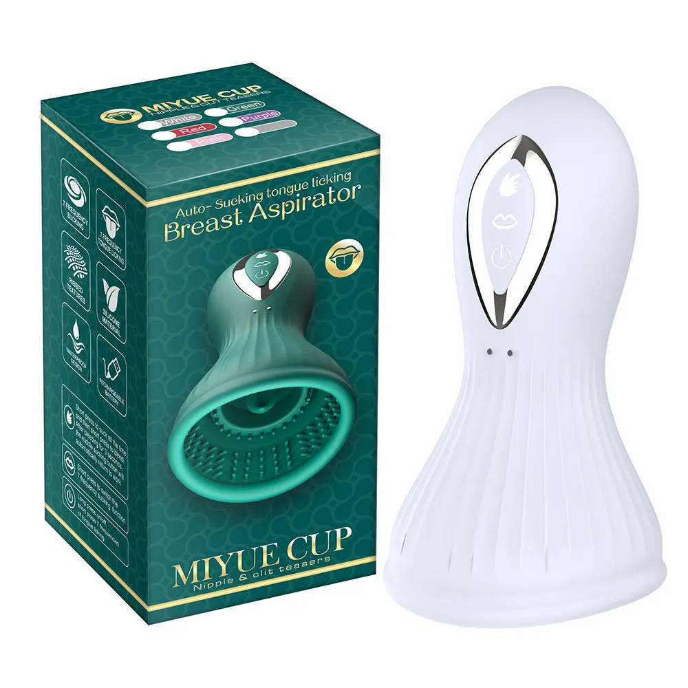 Tongue Licking Clit Vibrator - Oral Suction Cup Nipple Clitoral Stimulator Sex Toys for Women