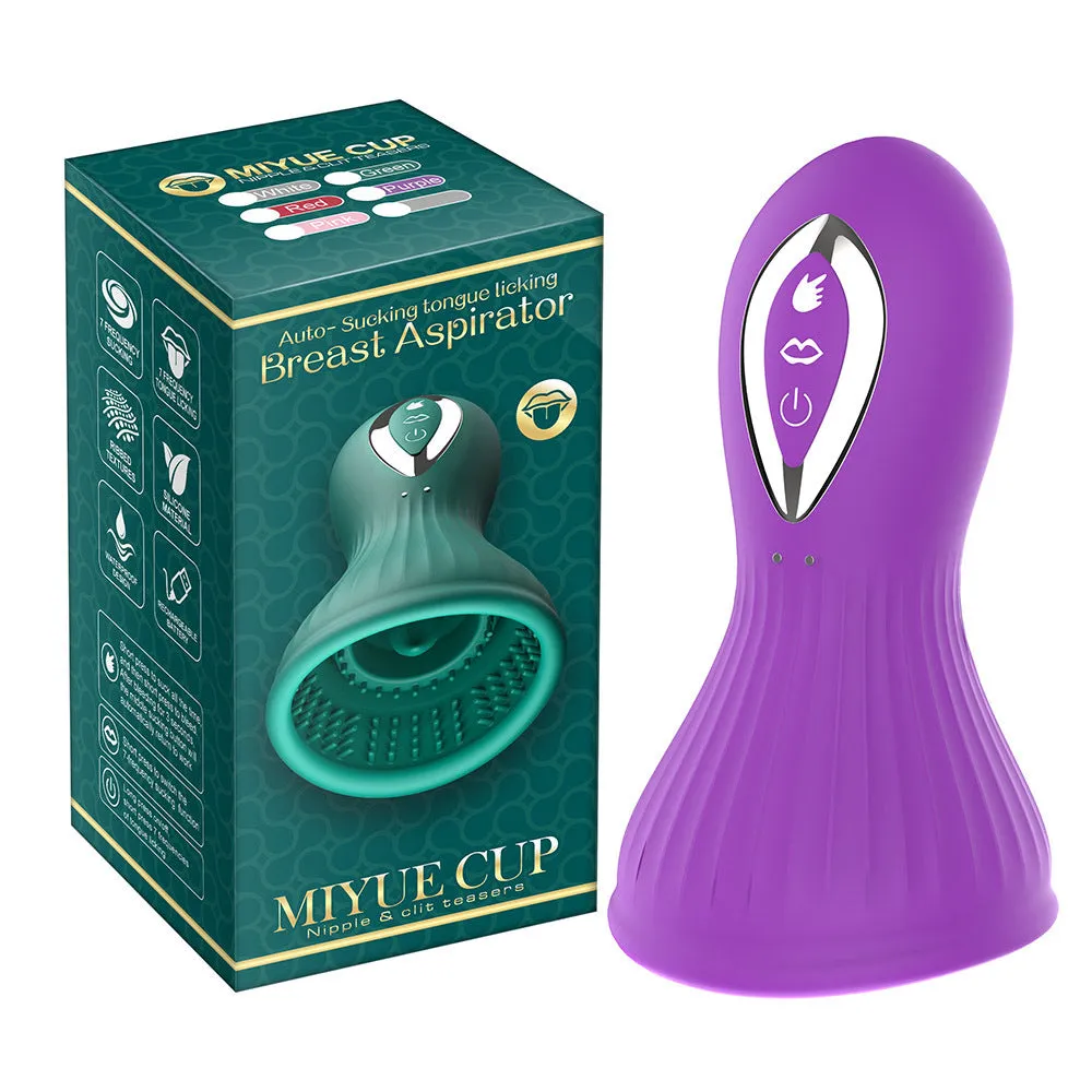 Tongue Licking Clit Vibrator - Oral Suction Cup Nipple Clitoral Stimulator Sex Toys for Women