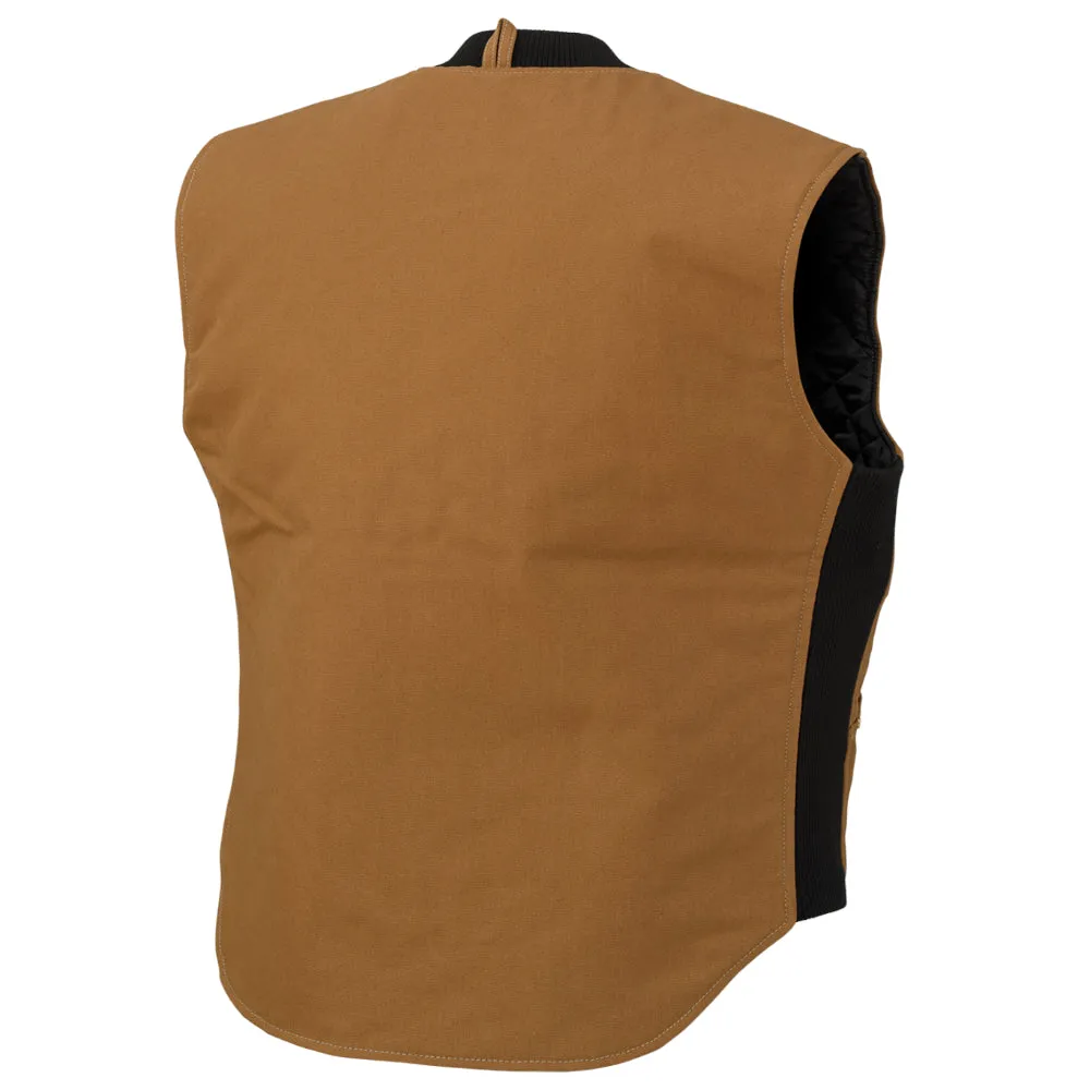 Tough Duck Moto Vest with Brass Zipper - WV04