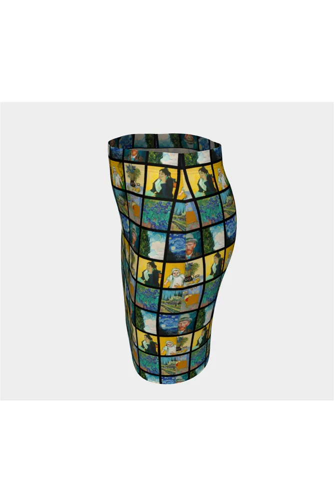 Van Gogh Expo Fitted Skirt