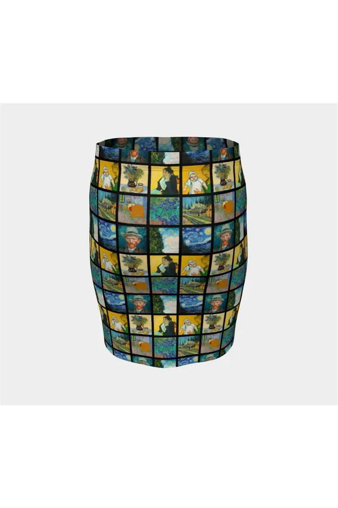 Van Gogh Expo Fitted Skirt