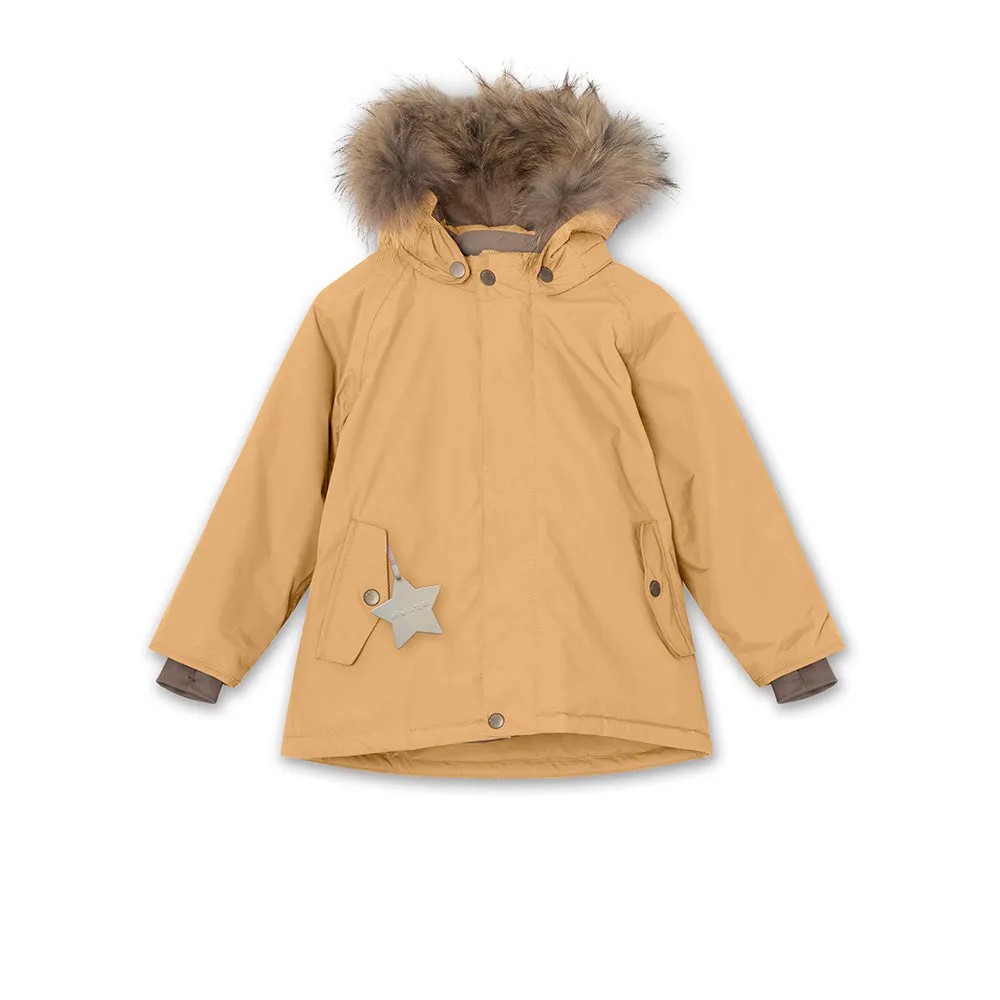 Wally winter jacket fur Taffy Yellow