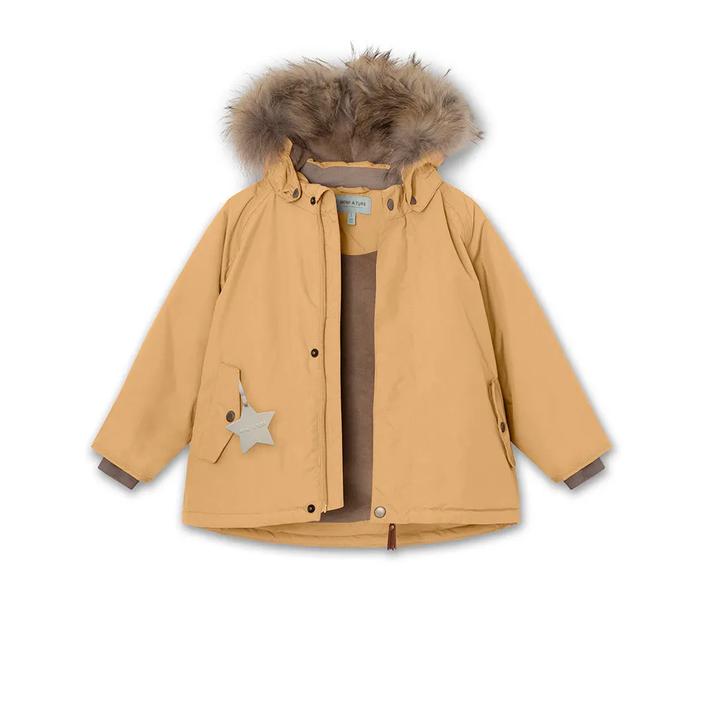 Wally winter jacket fur Taffy Yellow