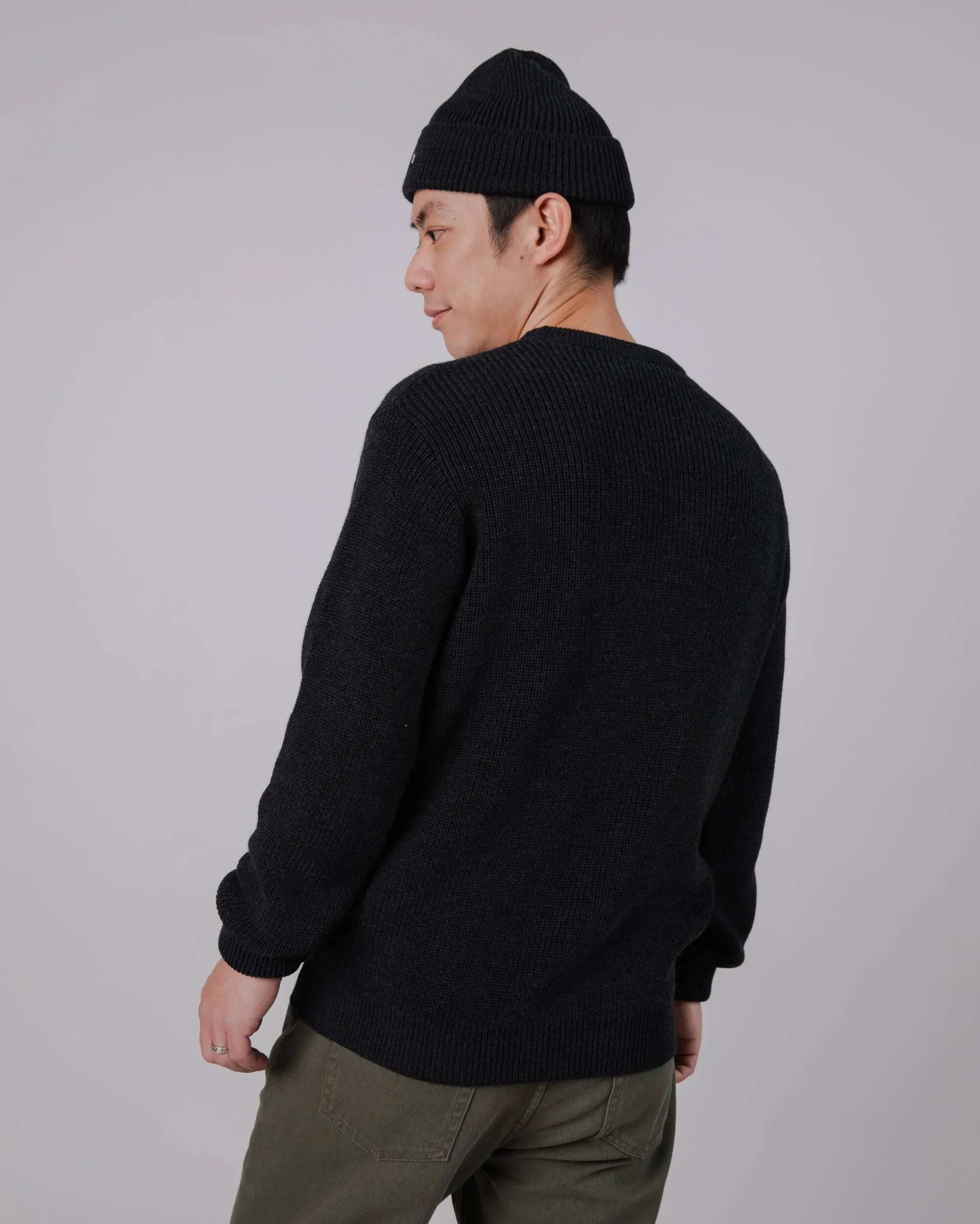 Waterfront Wool Sweater Black