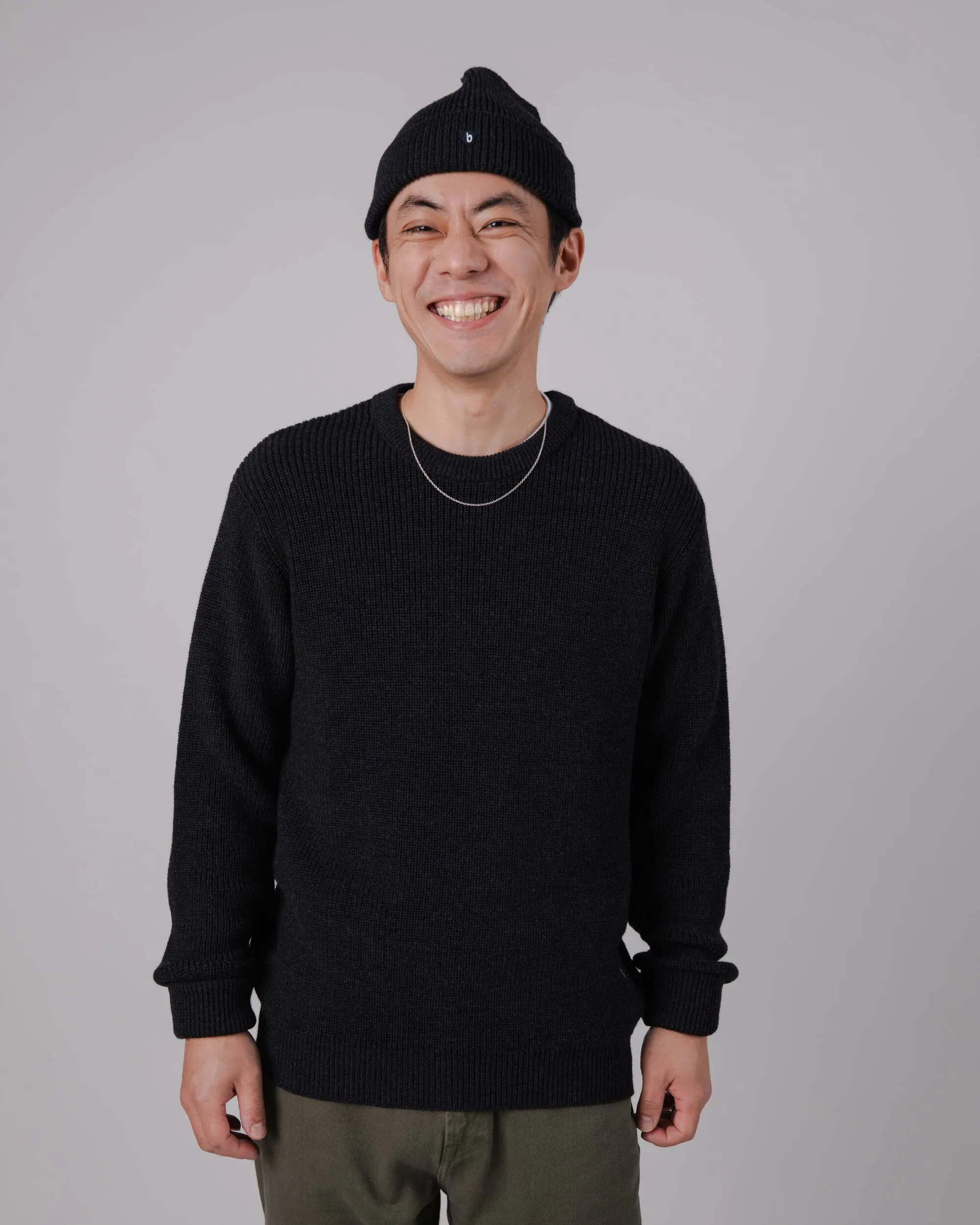 Waterfront Wool Sweater Black