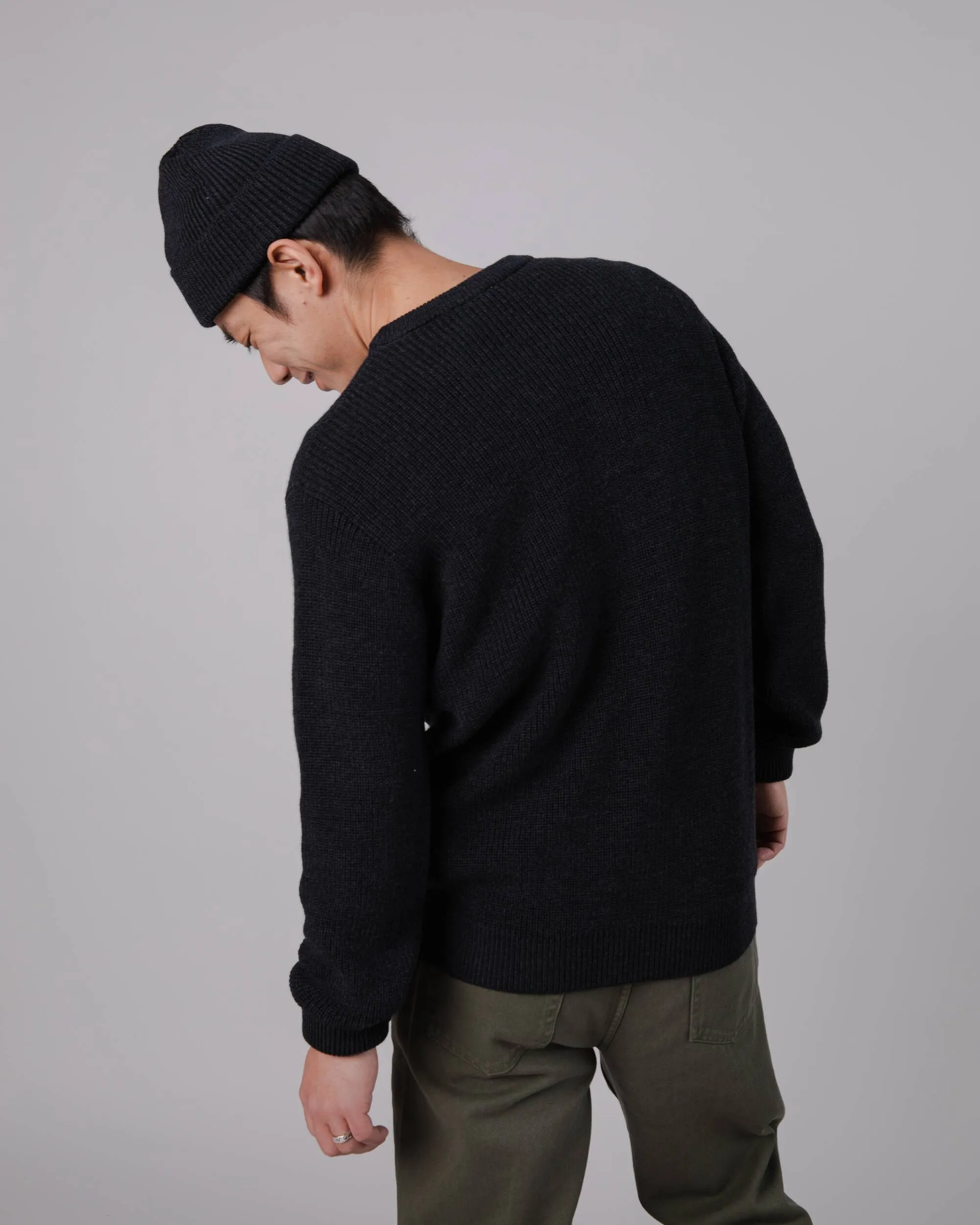 Waterfront Wool Sweater Black