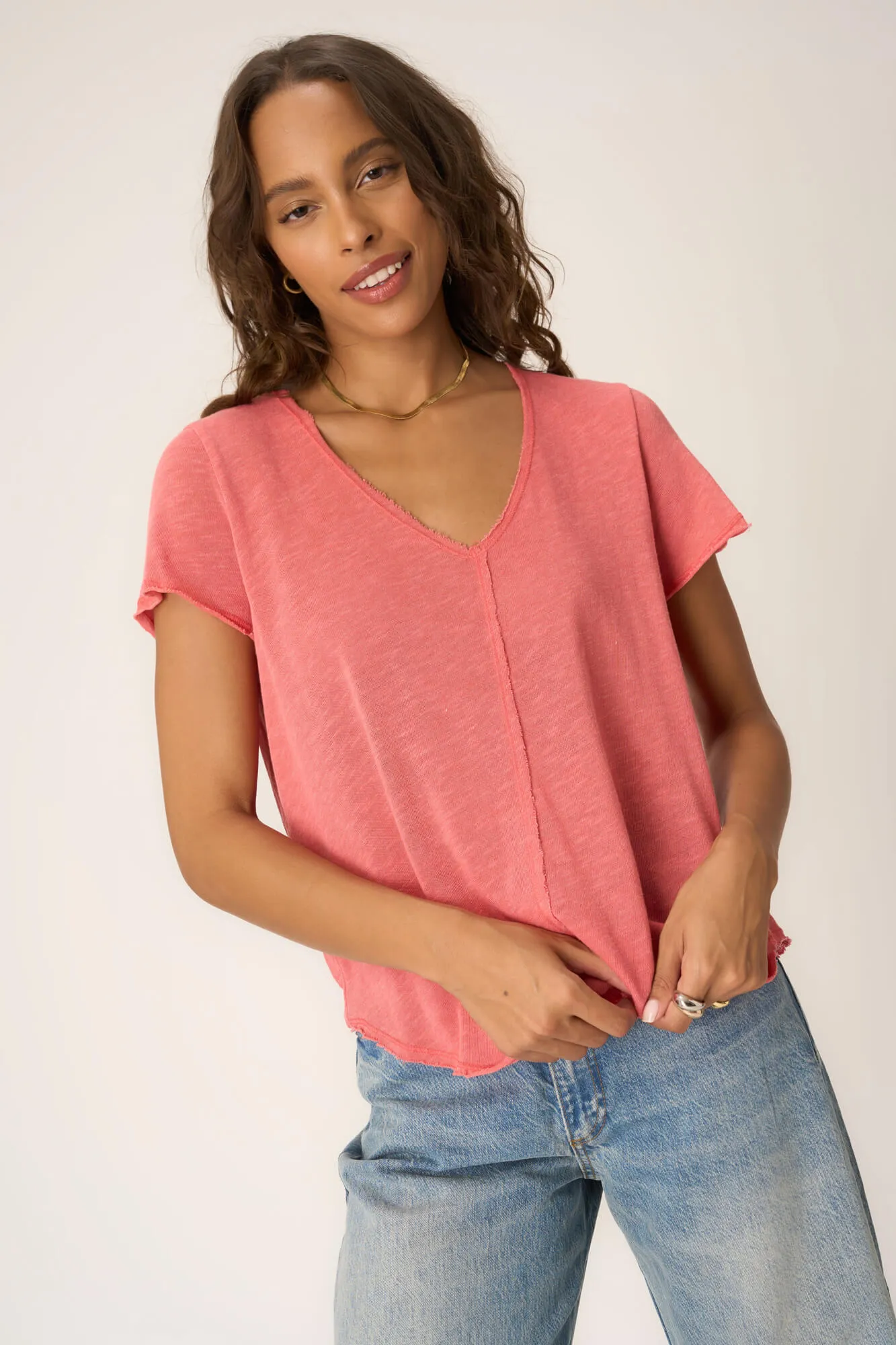 Wearever Tee - Sunset Coral