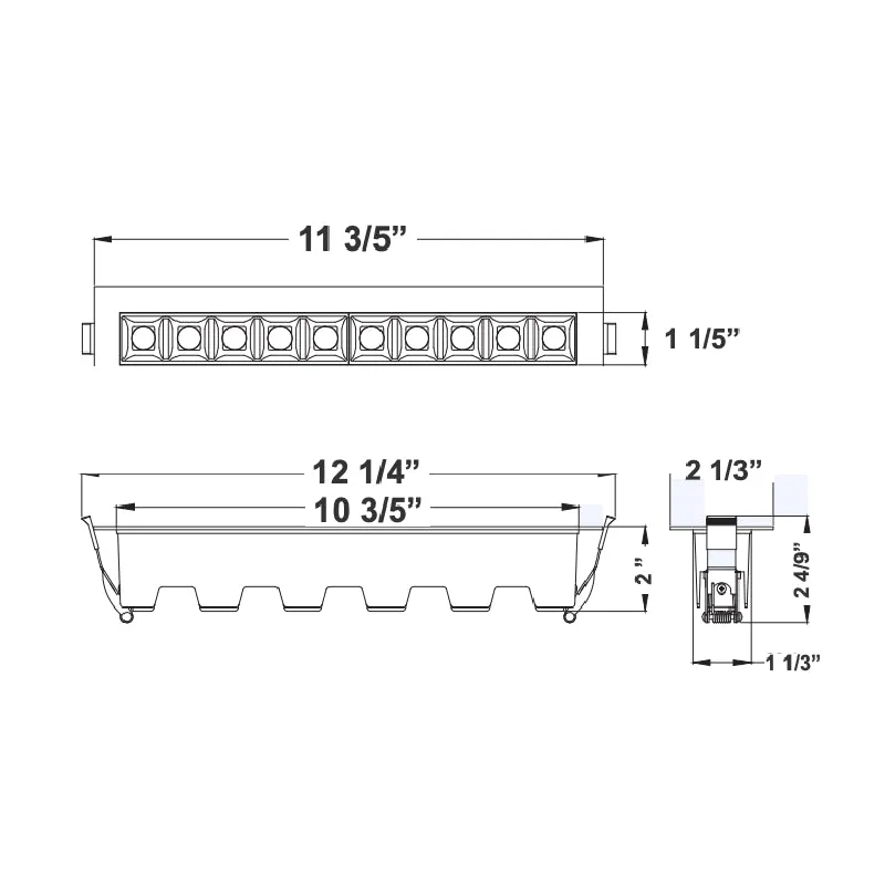 Westgate LDLS 12" Mini Linear Optic Light, CCT