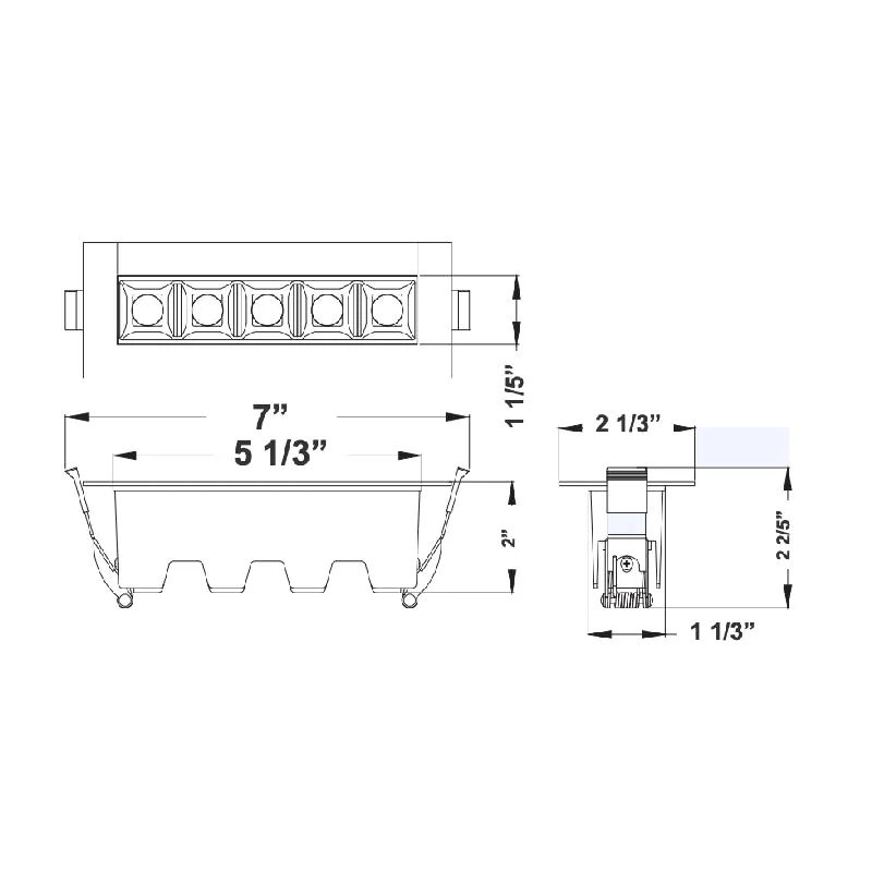 Westgate LDLS 7" Mini Linear Optic Light, CCT