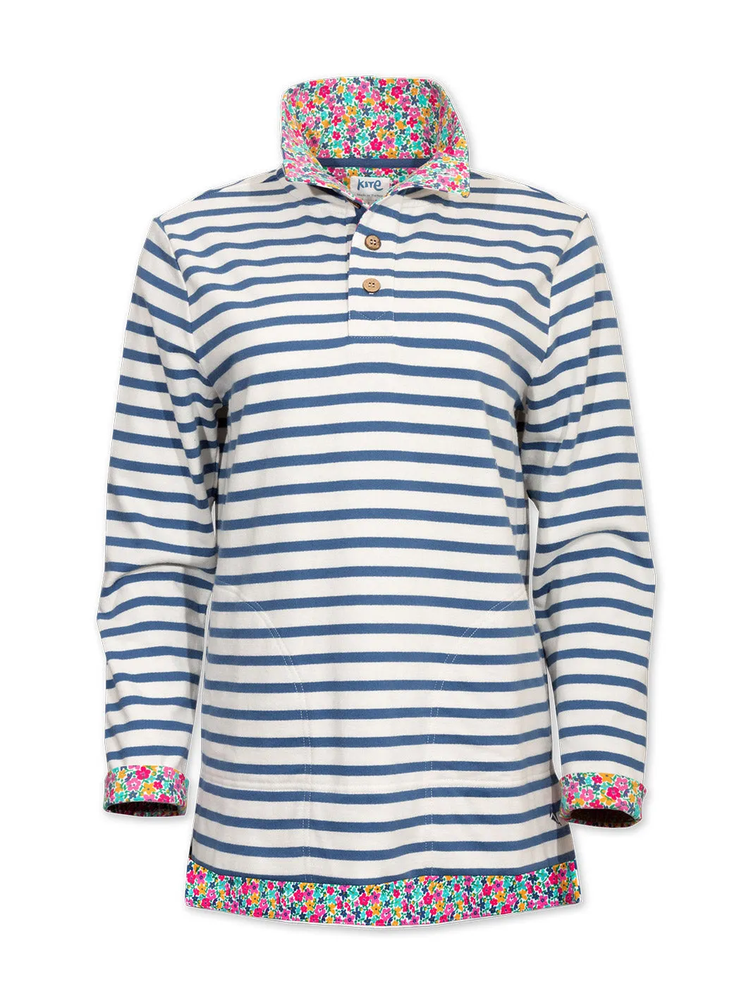 Weymouth button neck sweatshirt