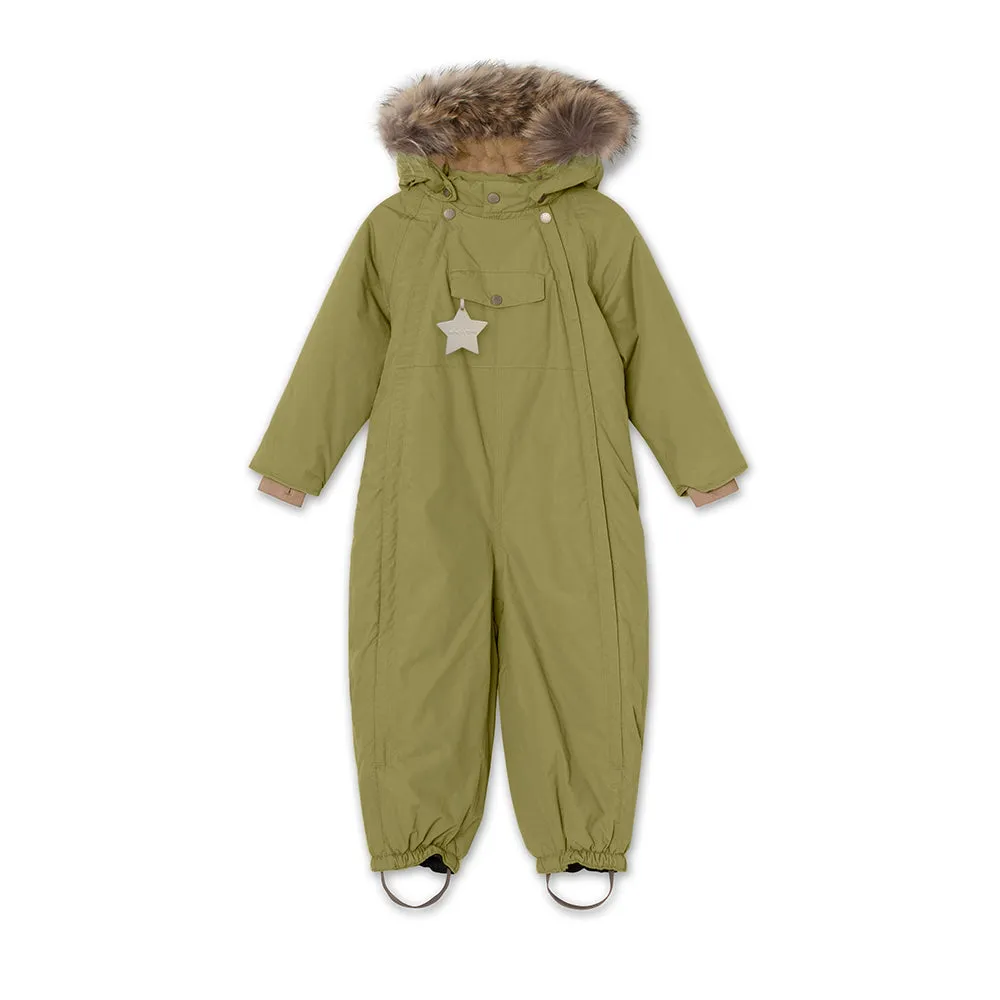 Wisti Fleece Lined Snowsuit Fur. GRS Mosstone