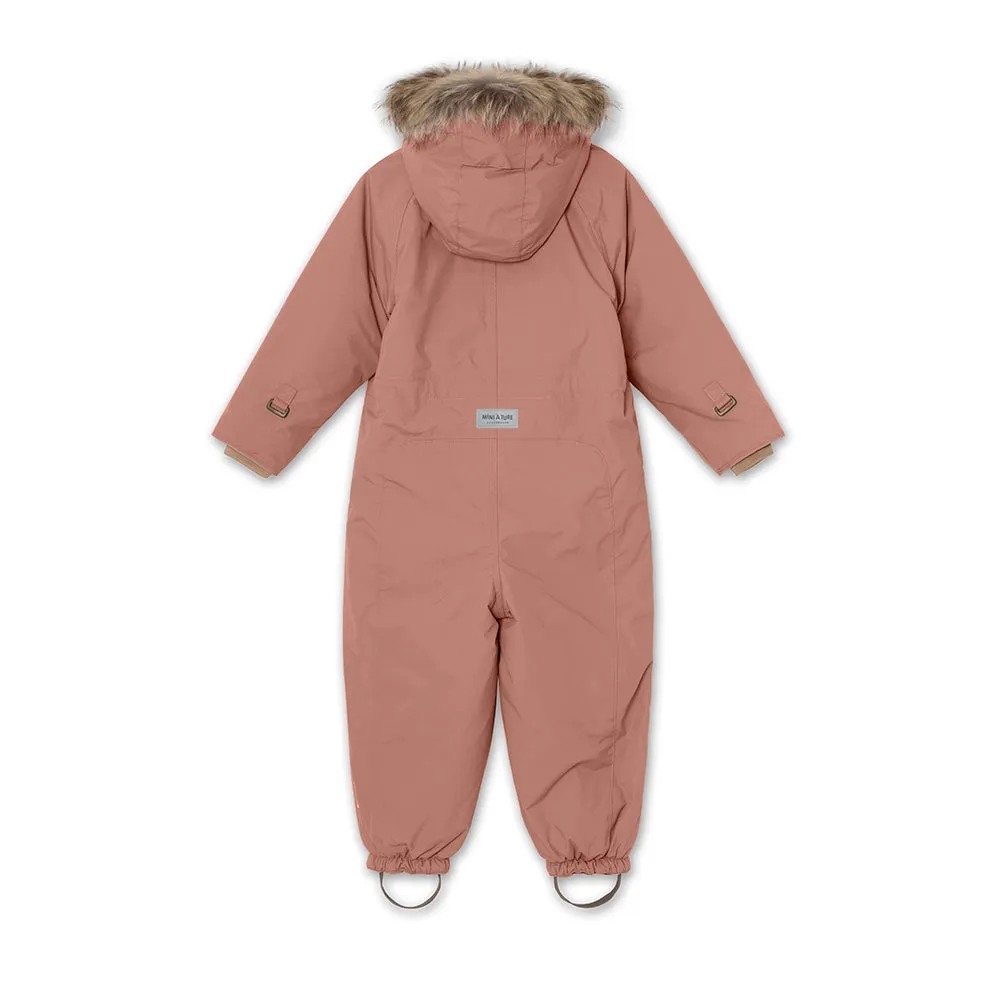 Wisti Fleece Lined Snowsuit Fur. GRS Wood Rose