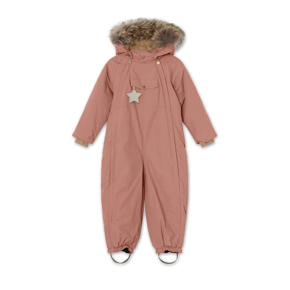 Wisti Fleece Lined Snowsuit Fur. GRS Wood Rose