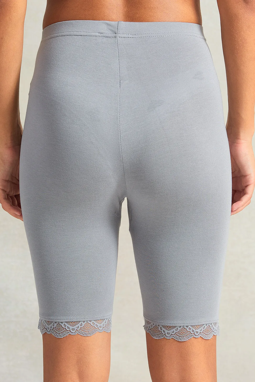 women Grey Comfort Short Base Layer Bottom